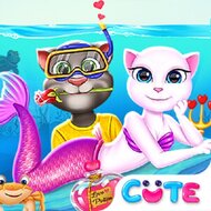 Игра Подводные приключения Анжелы на День Валентина