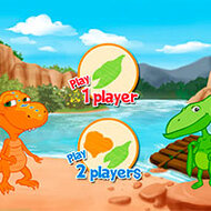 Игра Поезд динозавров на двоих