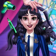 Игра Прическа для Уэнсдей