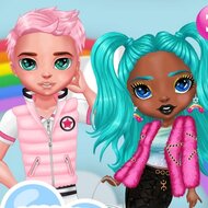 Игра Радужные инста девушки