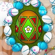 Игра Раскраска пасхальные яйца