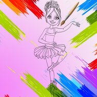 Игра Раскраски балерины