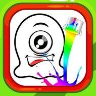 Игра Раскраски: семья пришельцев