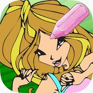 Игра Раскраски Винкс: Флора