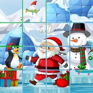 Игра Раздвижные рождественские пазлы