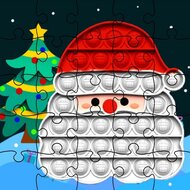 Игра Рождественский Поп Ит: пазлы