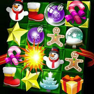 Игра Рождественский три в ряд