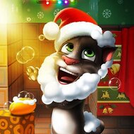 Игра Рождество говорящего кота Тома