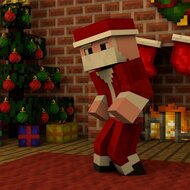 Игра Рождество в Майнкрафте: пазлы