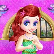 Игра Салон красоты для малышки-русалки