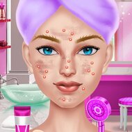 Игра Салон красоты: лечение прыщей
