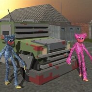 Игра Сбей машиной Хагги Вагги