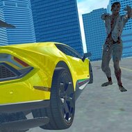 Игра Сбивать зомби на машине