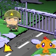 Игра Счастливая обезьянка в армии