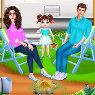 Игра Семейный кемпинг малышки Тейлор