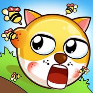 Игра Спаси кошку от пчел