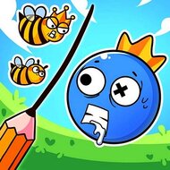 Игра Спаси радужного друга от пчел