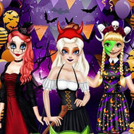 Игра Страшные костюмы Рапунцель и Ариэль