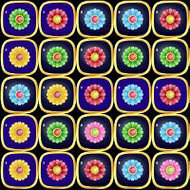 Игра Цветочная головоломка: три в ряд