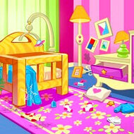 Игра Уборка кукольного домика