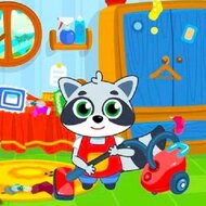 Игра Уборка в доме енота