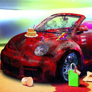 Игра Уборка в машине