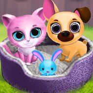 Игра Уход за кошкой и собакой