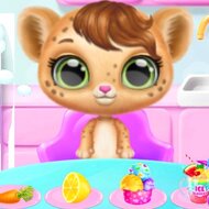 Игра Уход за малышом леопарда