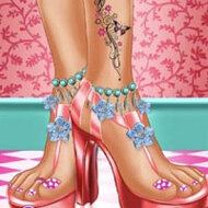 Игра Уход за ножками Лены