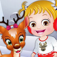 Игра Уход за рождественским оленем Санты