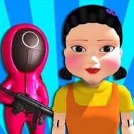 Игра В кальмара красный зеленый 2