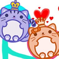 Игра Влюбленные шарики-кошки