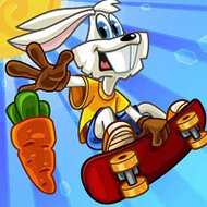 Игра Зайчик-скейтбордист