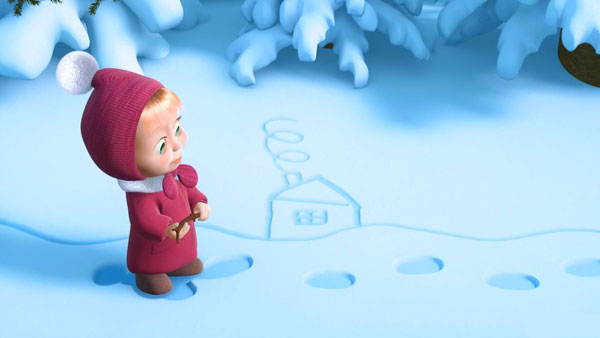 Маша и Медведь. Песня про следы