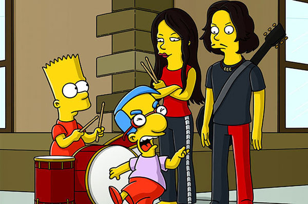 Группа White Stripes в Симпсонах