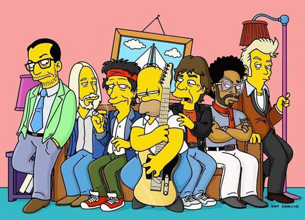 Звезды в Симпсонах