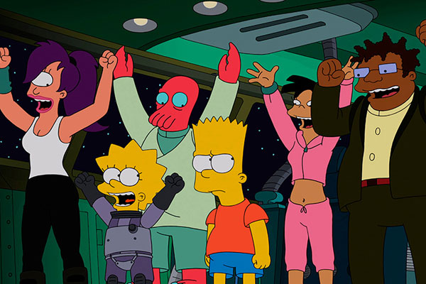 Симпсоны и герои Футурамы