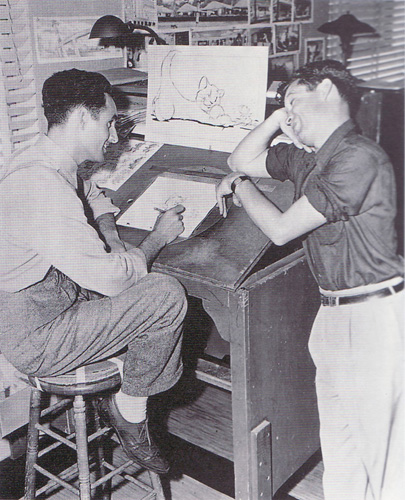 Первые наброски мультфильма